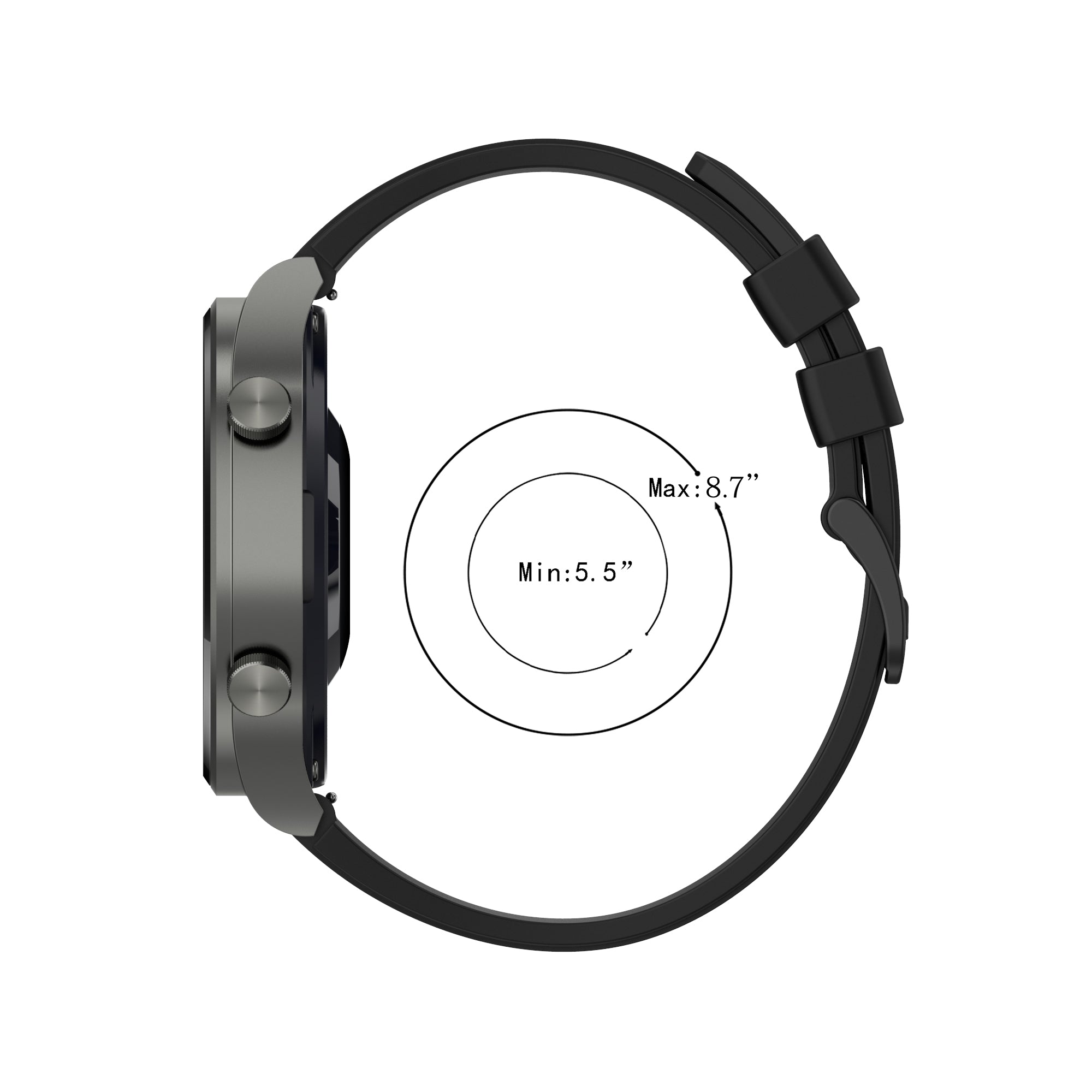 22mm Plain Silicone Watch Band Strap Replacement for Huawei Watch 3 Watch 3 Pro 22mm Plain Silicone Watch Band Strap Replacement for Huawei Watch 3 Watch 3 Pro